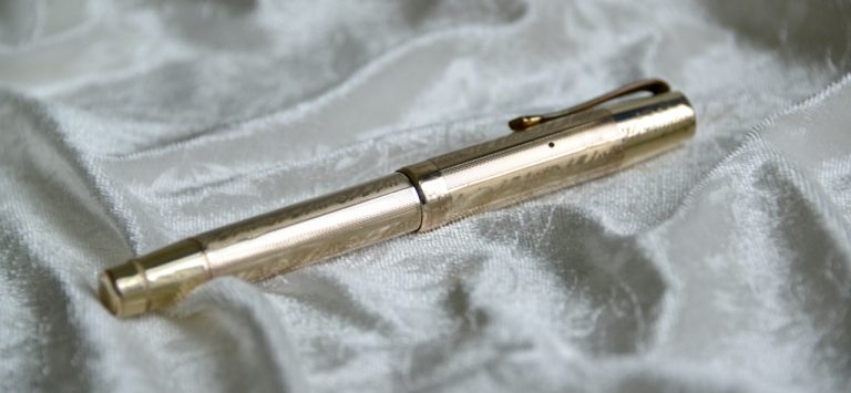 Stylo Plume PENOL AMBASSADOR SENIOR Noir - 14K - Années 1940 - Longueur 132 Mm - Vintage