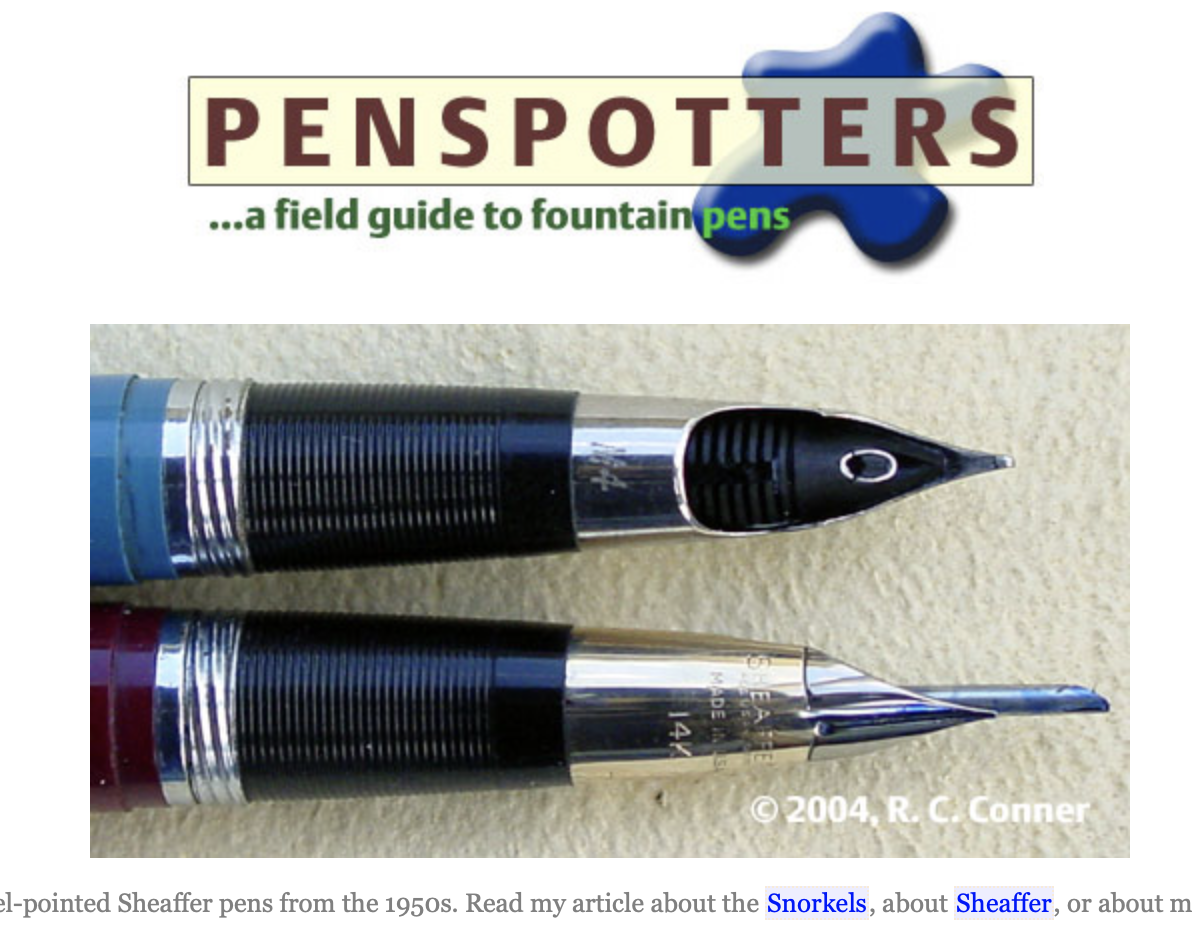 Richard C. Conner’s Penspotters – PM Pens